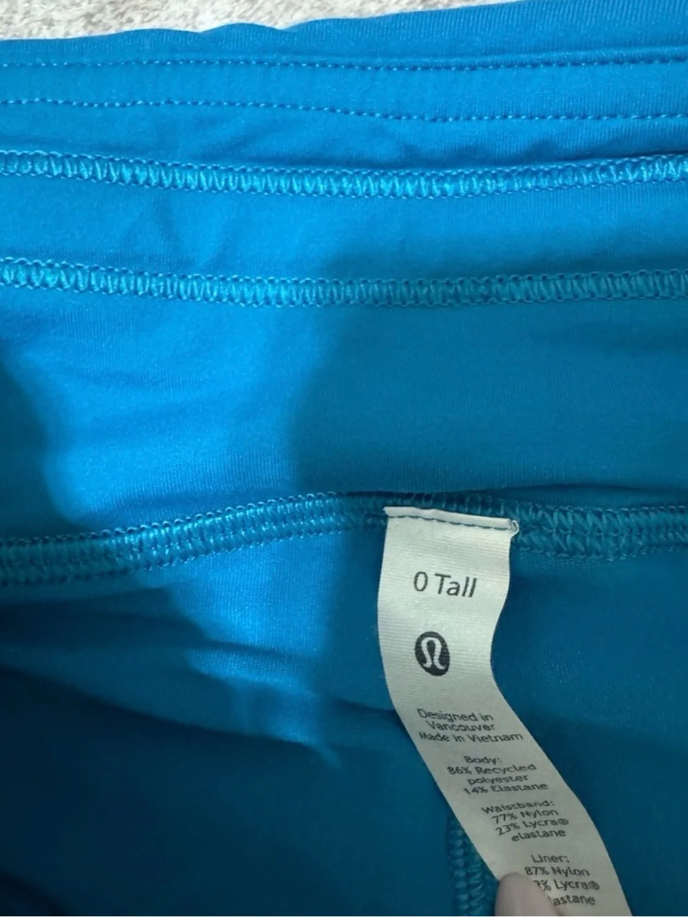 lululemon athletica Teal Pace Rival Skirt 0 tall - Excellent